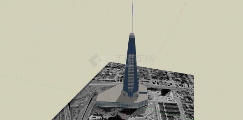 韦斯顿摩天高层大楼su模型-图二