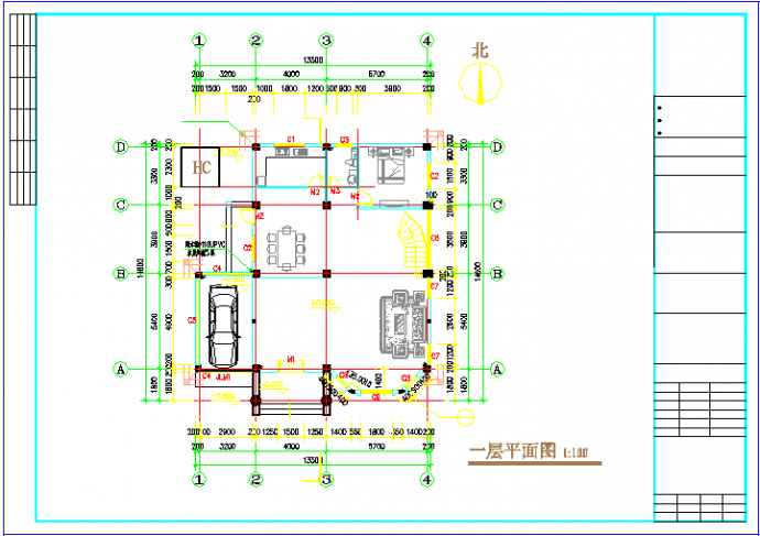 某3层独栋别墅建筑设计图纸（含效果图）_图1