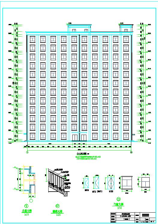8283平米12层酒店式公寓建筑结构毕业设计图
