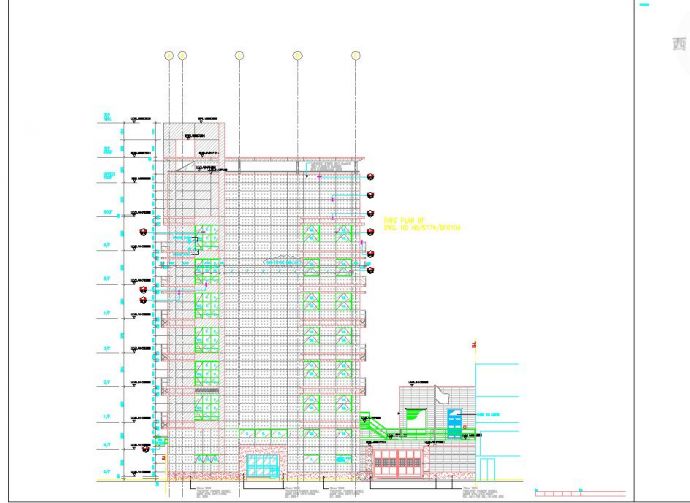 传染病医院建筑设计施工图纸（多张）_图1