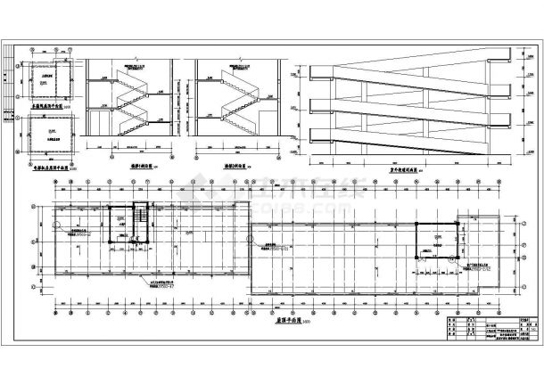 某沿街七层综合楼建筑设计施工图（共8张图）-图二