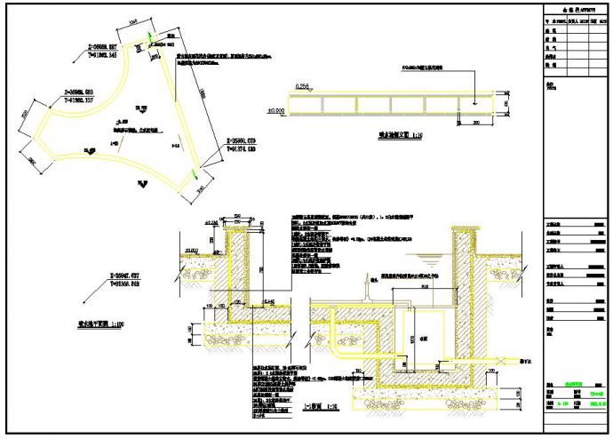 喷水池景观设计细节施工CAD详图_图1
