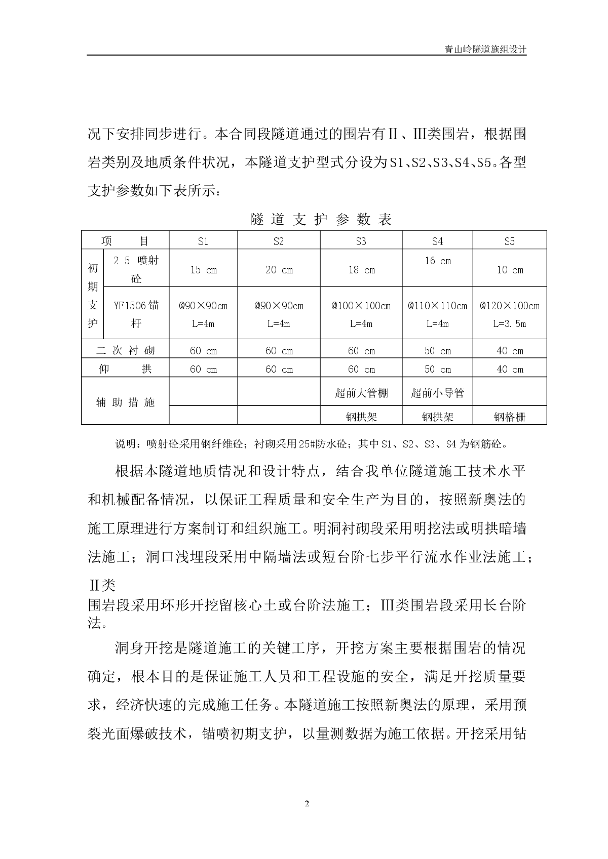 青山岭公路隧道施工组织设计方案-图二