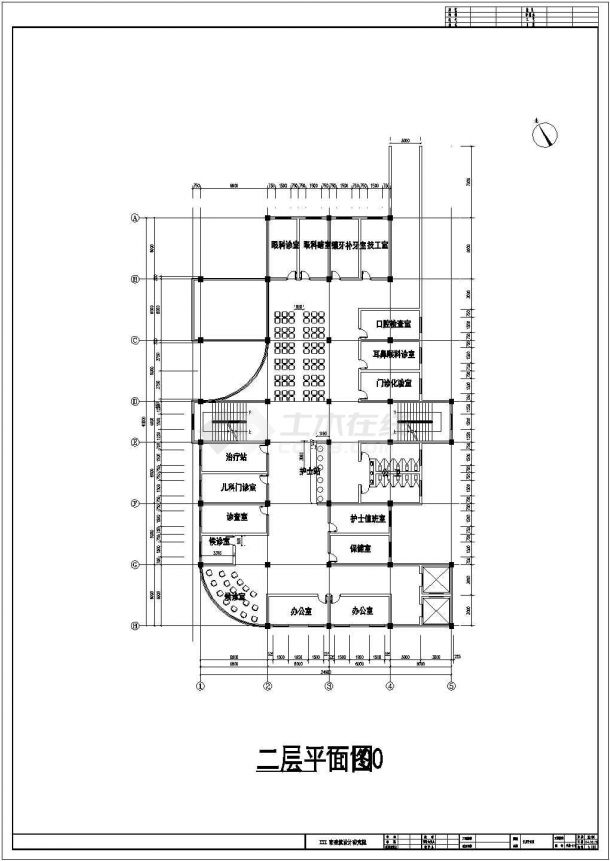 县城八层医院综合楼建筑方案设计图-图二