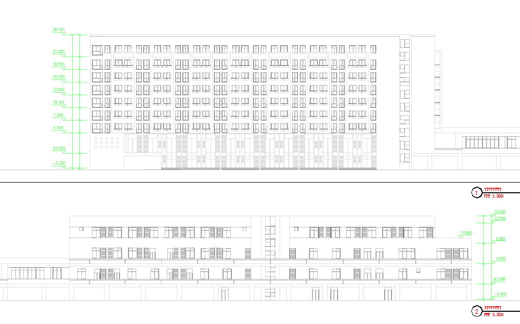 某城市花园低层商业街建筑方案设计图