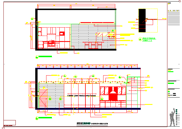 某地大厦橱柜展厅设计施工图（附效果图）_图1