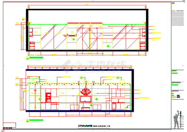 某地大厦橱柜展厅设计施工图（附效果图）-图二