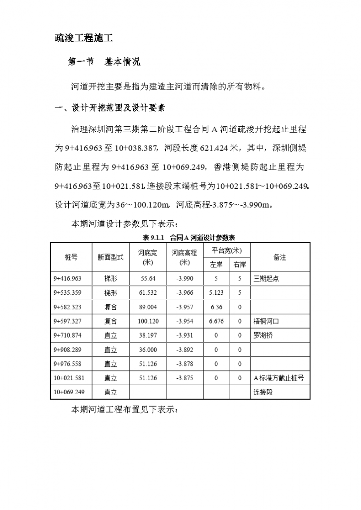 深圳河第三期疏浚工程施工组织设计方案-图一