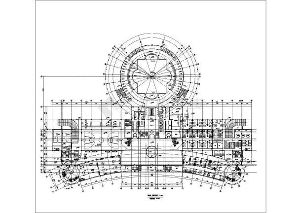 三层私人会所建筑扩初设计图（含效果图）-图二