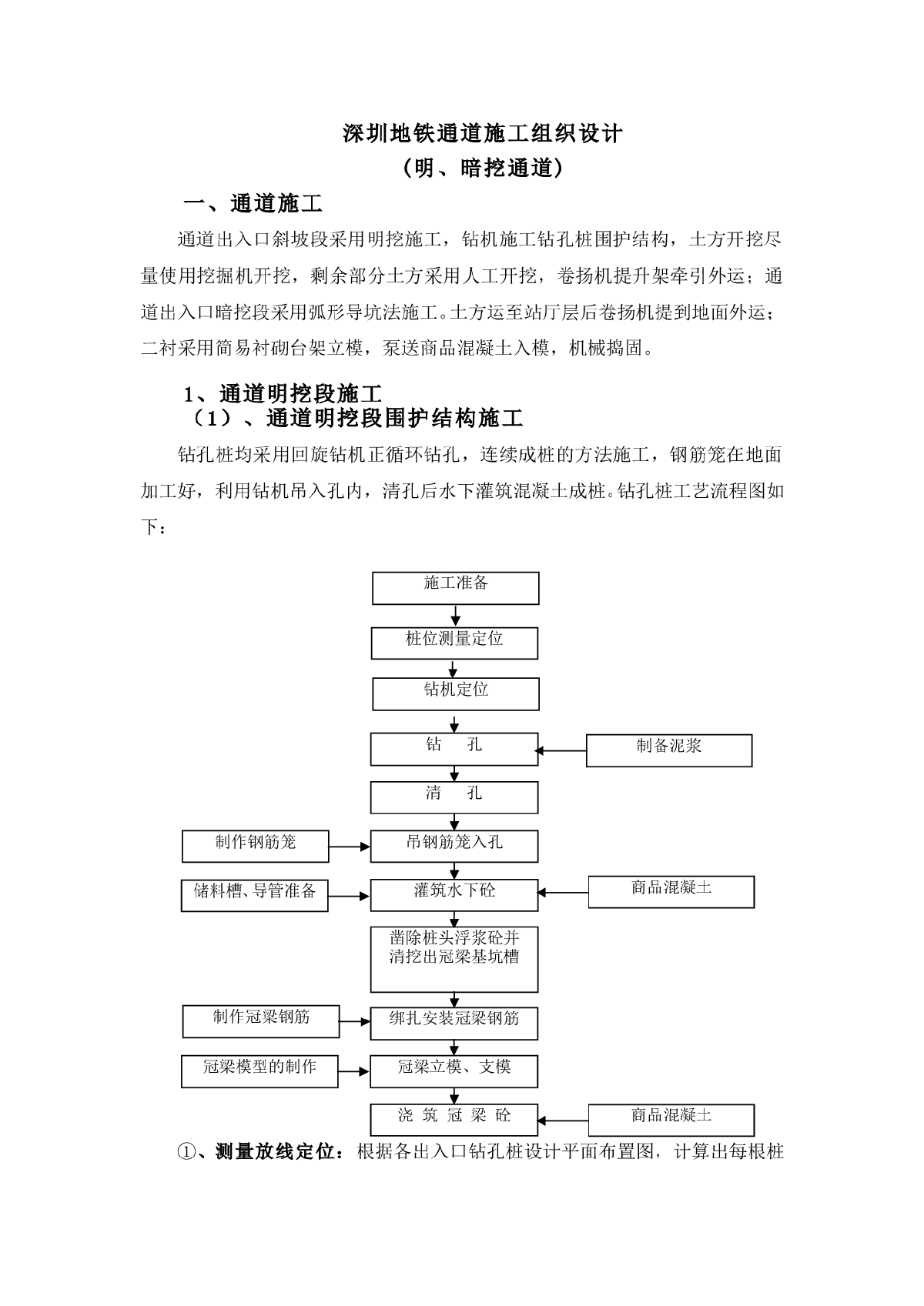 深圳地铁施工组织设计方案（明、暗挖）-图一