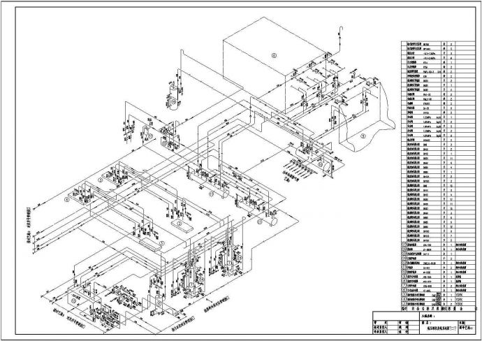 某地冷库车间部分设计图纸（氨压缩机房氨系统图）_图1