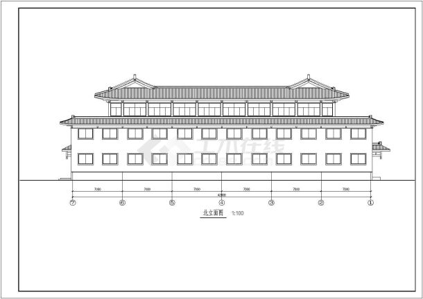 某地洗浴中心建筑设计施工图（全套）-图二