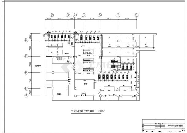 某空调机房全套设计施工图（共8张）-图二