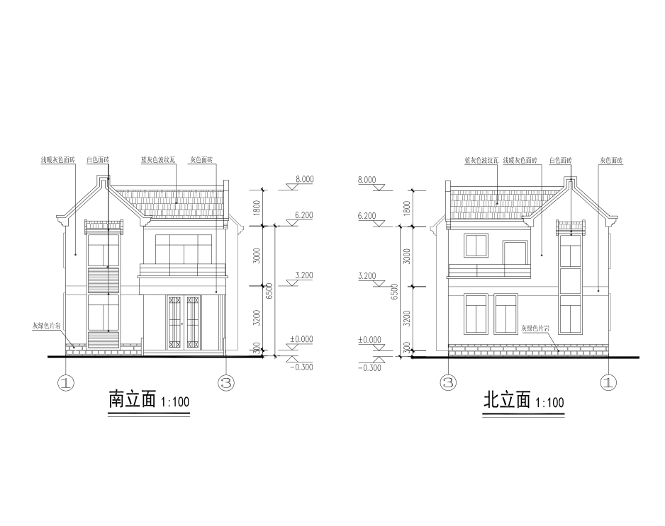 299平三层小别墅私人住宅建筑图纸