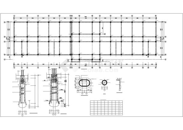 某学校教学楼框架结构设计施工图纸-图二