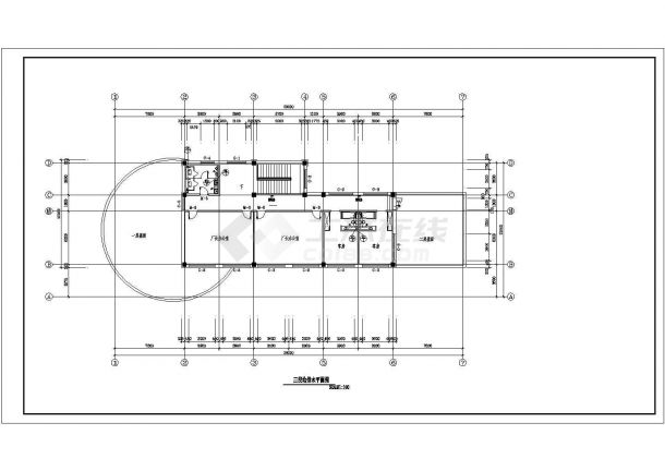 某地厂办公大楼及食堂水暖设计图纸-图二