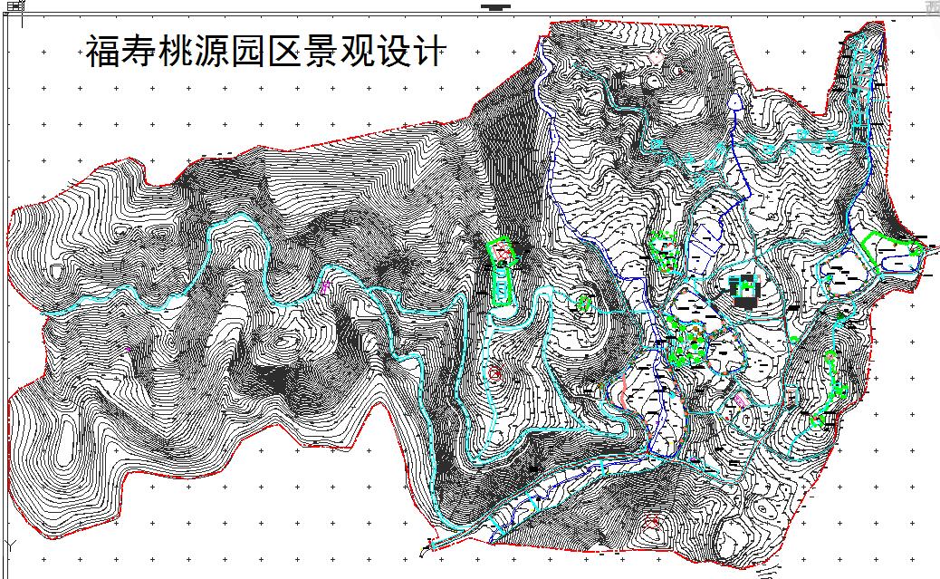 某地区农家乐景观规划总平面图（大图）