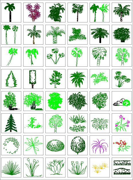 百种植物立面设计图纸合集（全套）-图一