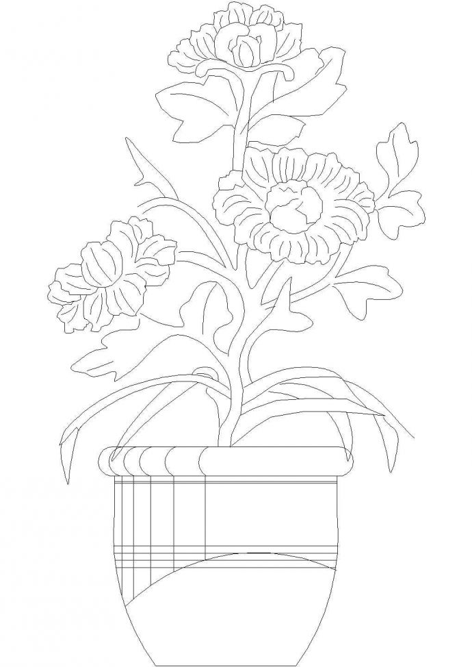多种精美植物花卉图块（共17张）_图1