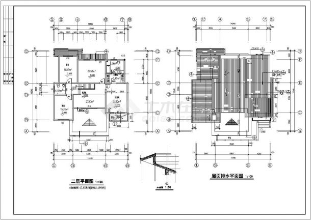 某地新农村自建别墅建筑设计施工图-图二