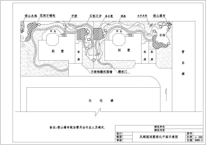 某地区别墅景观绿化平面施工图（共6张）_图1