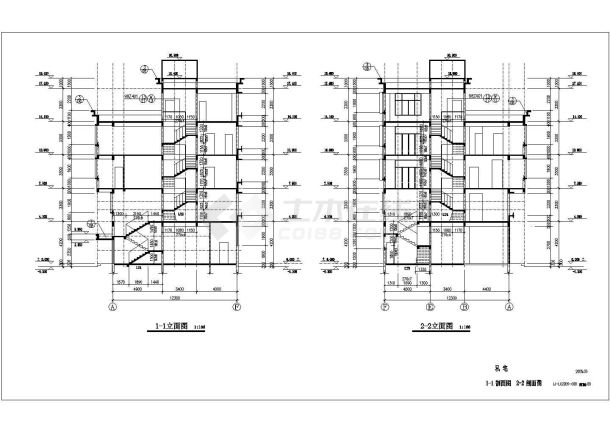 某地私人住宅全套详细建筑施工图纸-图一