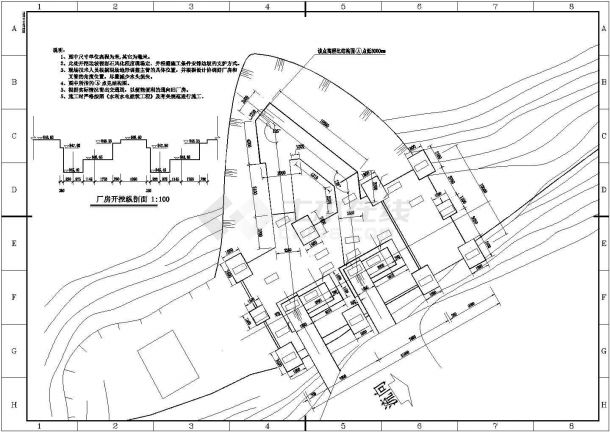 某区地小型水电站厂房设计施工图纸-图二