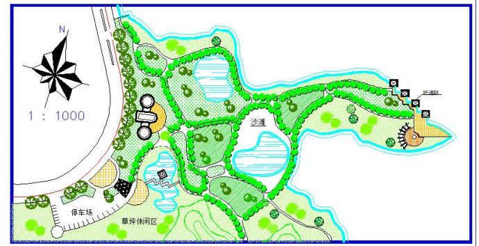某地区小游园景观详细设计规划图纸_图1