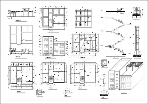 某地区民房子住宅楼建筑设计施工图纸-图一