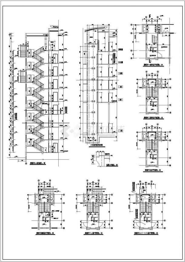 某地区住宅建筑设计施工图（共12张）-图一