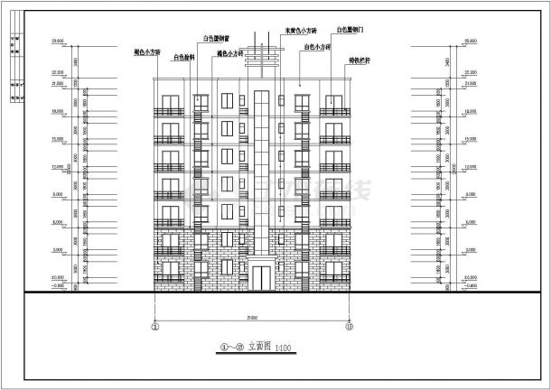 某地集资房屋建筑设计施工方案图纸-图一