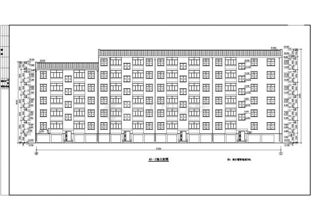 某地经济适用房建筑设计施工方案图-图二