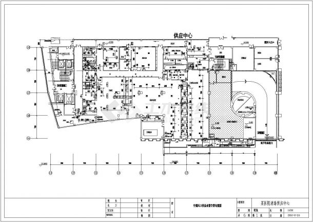 某省医院消毒供应中心整套净化空调设计施工图纸-图一