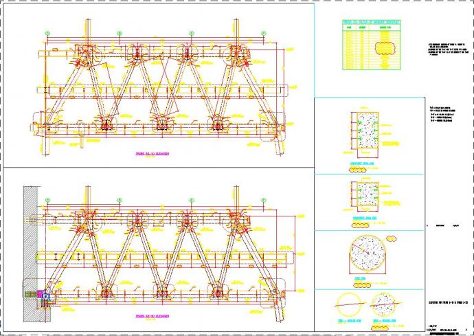 超大型桁架结构设计施工cad大样详图_图1