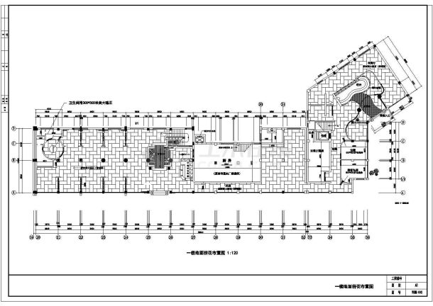 某地某中式餐厅室内装修全套施工图-图二