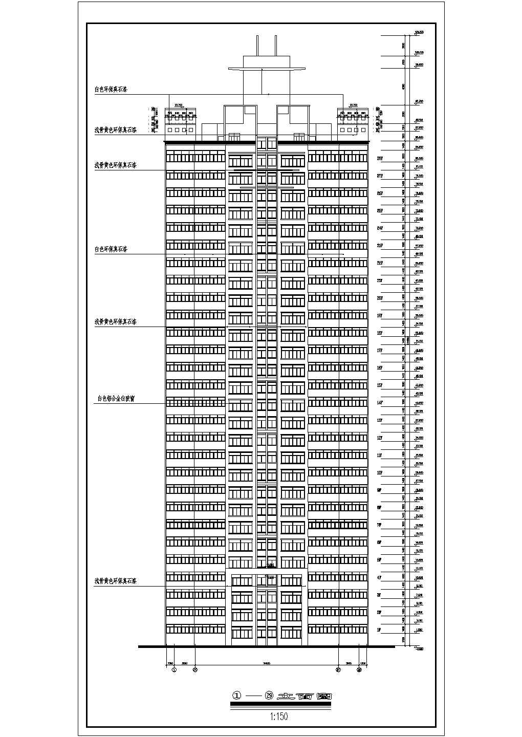 某高层住宅楼全套施工图（共21张）