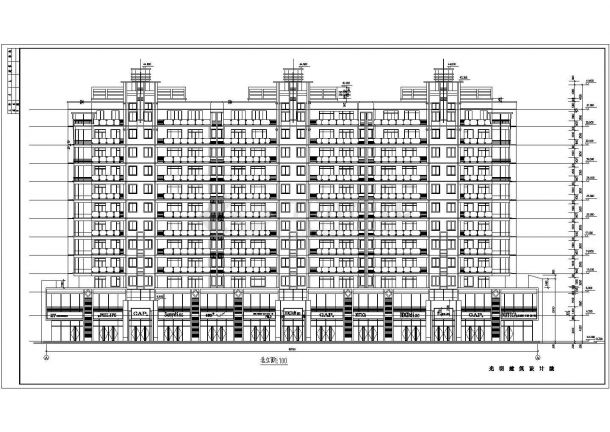某十二层框架结构住宅楼建筑施工图（含跃层）-图一