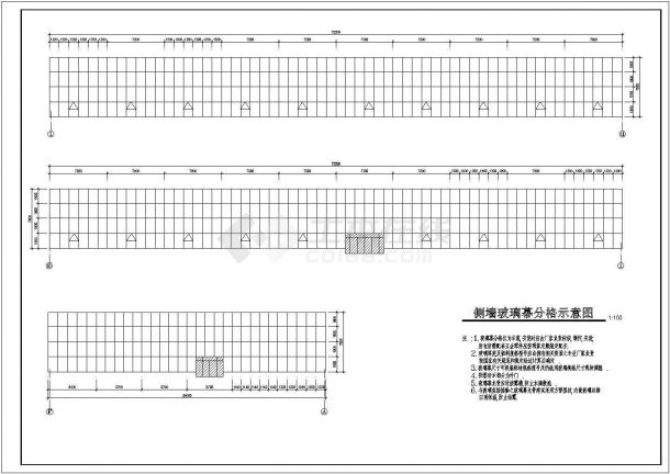 海鲜养殖大棚养殖基地建筑设计CAD平立面布置图（带景观水池凉亭）-图二