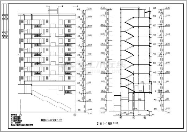 某地区高层住宅建筑施工详图（全套）-图二