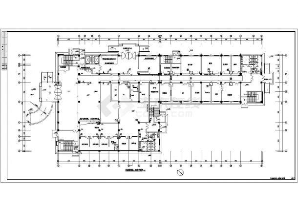 某六层中医院建筑楼给排水施工设计图（全套）-图二