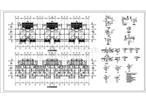 某地区多层砖混结构设计图（共5张）-图二