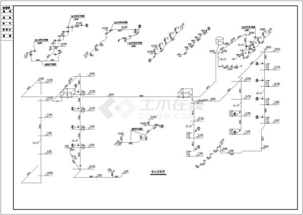 公司独栋6层综合办公楼排水设计施工方案图-图一