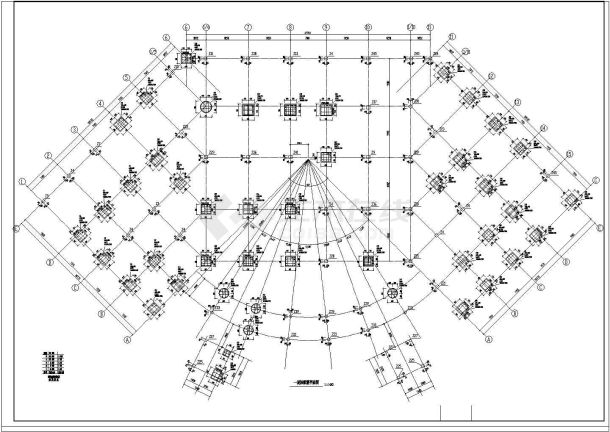 框架结构学校食堂建筑结构图纸（全套）-图二
