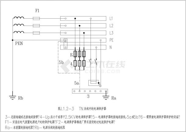 常用建筑工程防雷接地系统电气cad设计图纸-图二