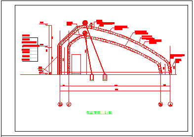 非常实用的12-80m大棚设计CAD施工图纸-图一