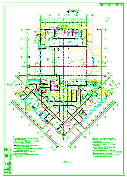 23层高层国家中医医疗建筑设计施工图纸_图1