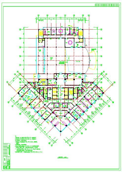 23层高层国家中医医疗建筑设计施工图纸-图二