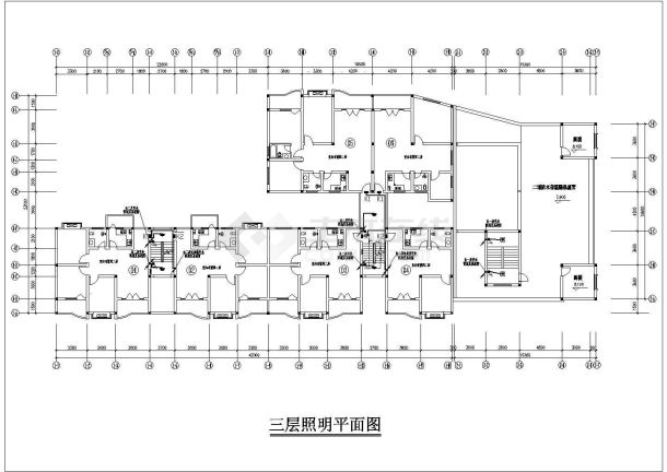 某地四层公共建筑电气施工设计图纸（带地下层）-图一