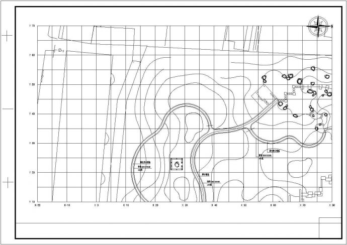 某地游园景观园林设计施工方案图纸_图1