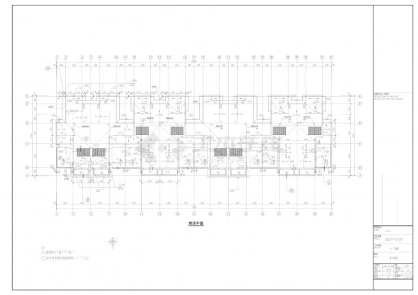布鲁克庄园4层联排别墅建筑设计施工图-图二